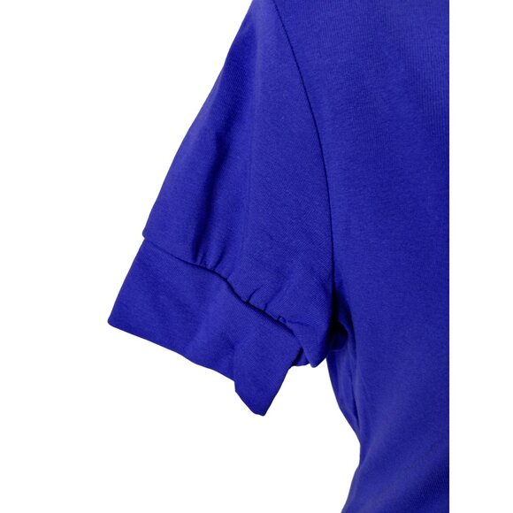 Vs Tee Shop Misses XL Blue Turtleneck Short Sleeve Top - Picture 4 of 7